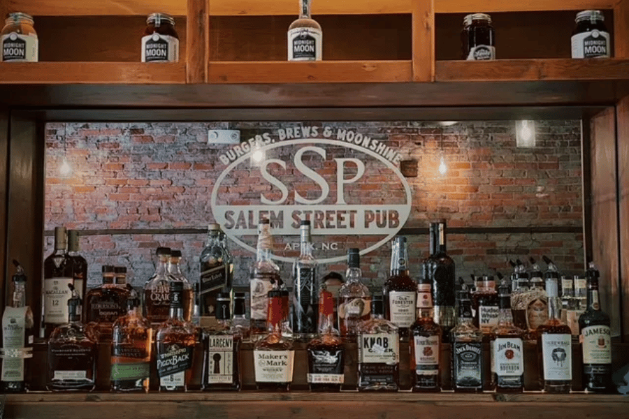 Experience the charm of Salem St Pub, a cornerstone of Apex's bar scene.